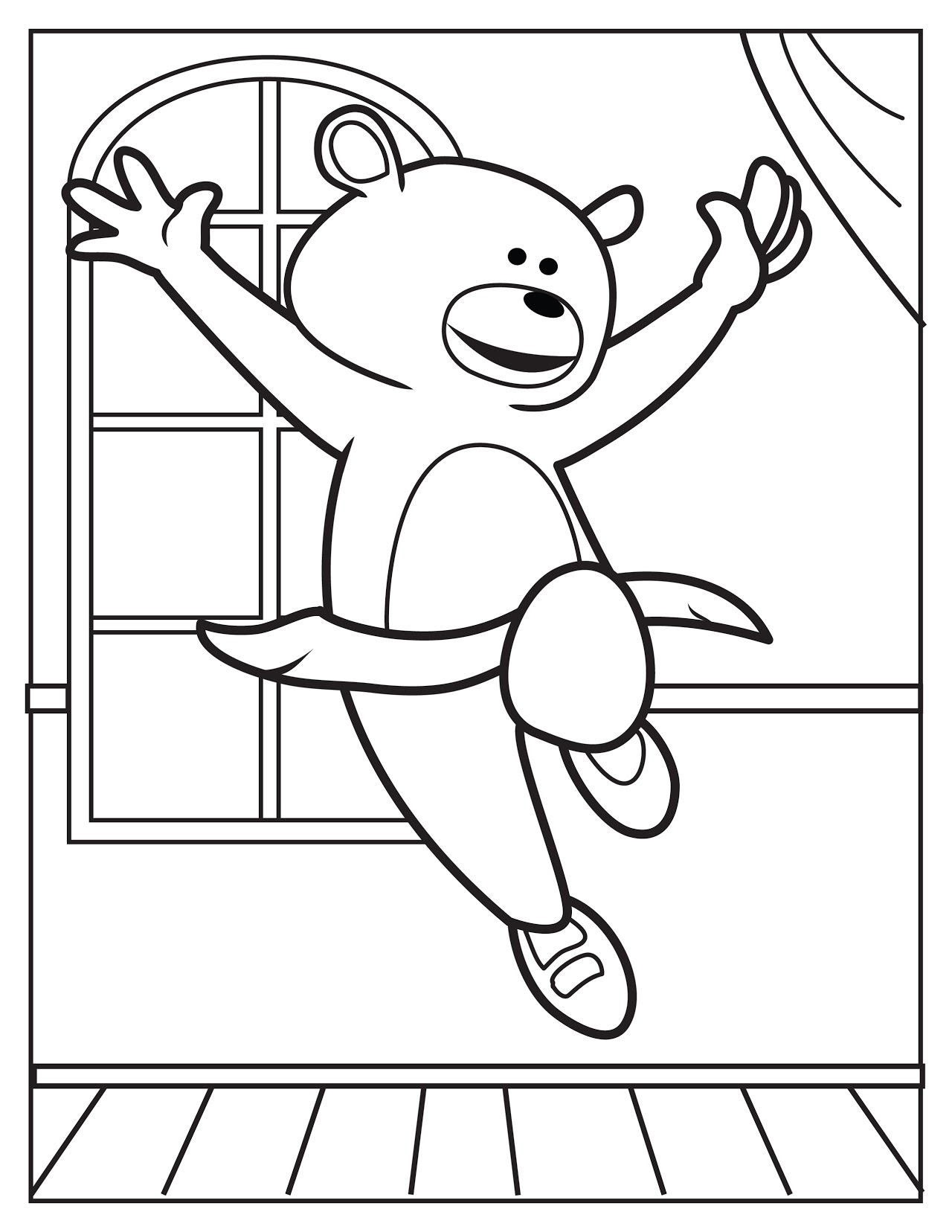 jumping bear